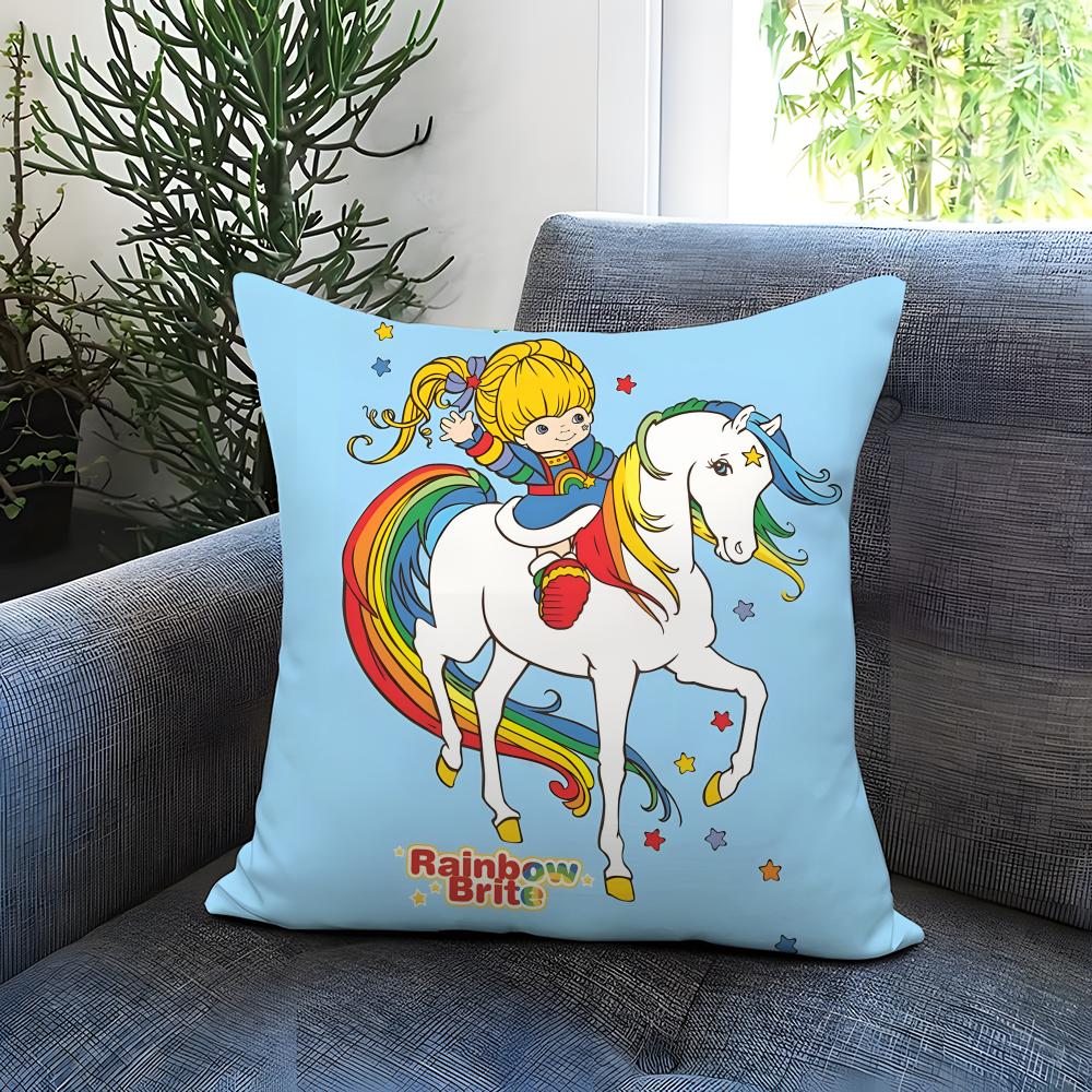 

POPULAR R-RRainbow BriteS Cushion Cover Comfortable Reversible Pillow Cover Ideal for Car Sofa Bedroom & Beyond 30cmx30cm