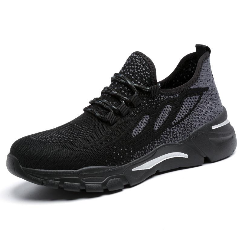 Big Size Mens Casual Breathable Steel Toe Covers Work Safety Shoes Summer Worker Sneakers Security Boots Protect Footwear Safe