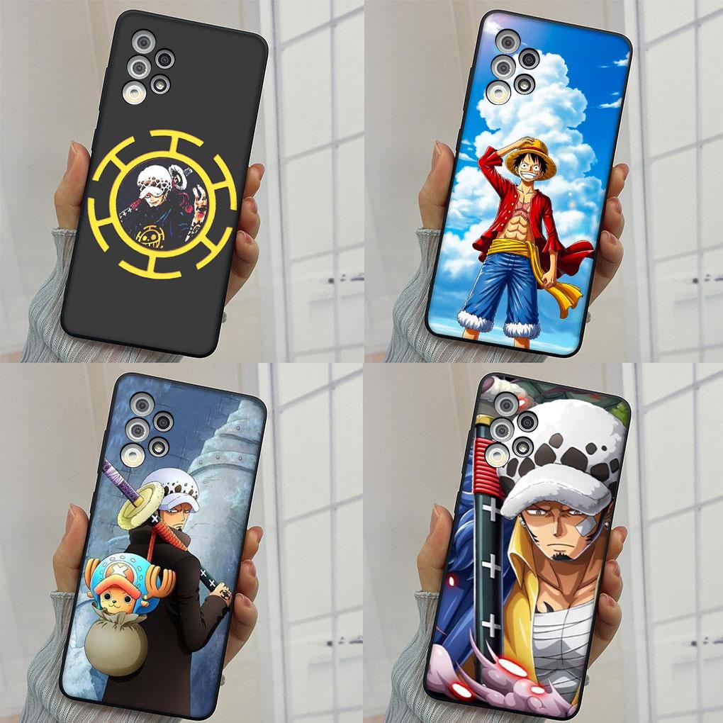 for Samsung Galaxy S22 S21 S20 FE Ultra Plus A07 A17 A15 A16 A25 A57 A37 Cover Phone Case ONE Luffy PIECE Trafalgar D Water Law