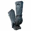 Caiman Kontour Black Orvishide Boarhide Welding Gloves with Cotton Long Cuff (sheepskin) / (pigskin) Fleece/Canvas Liner, (L/XL)