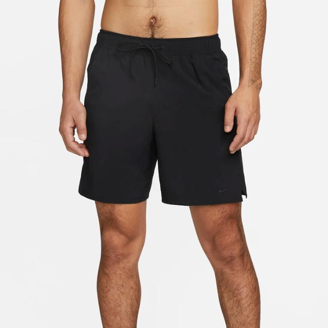 Nike Solid Color Logo Embroidered Drawstring Shorts Men Bottoms Black DV9341-010