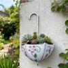 Umbrella Shaped Wall Mounted Iron Planter Decorative Hanging Flower Pot Succulents Indoor Outdoor Garden Home Plant Container
