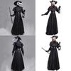 Alluring Plague Doctor Costume Get Ready For Halloween And Cosplay With This Medieval Hooded Robe Mask And Hat For Monk Cosplay