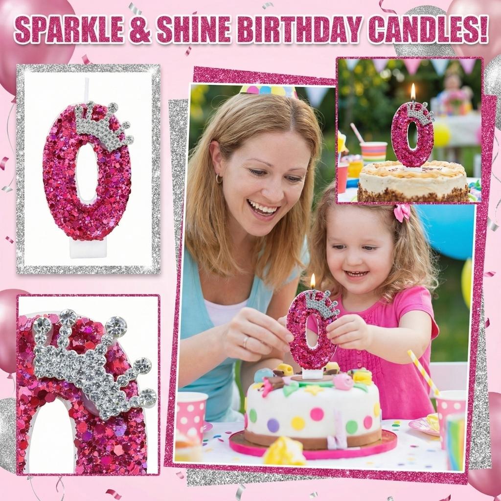 Fashion Cartoon Creative Birthday Candles Party Digital Candles