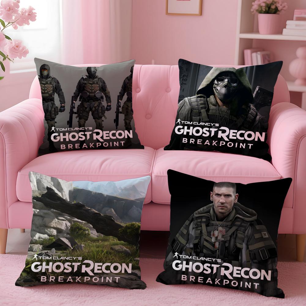 Tom Clancys GhostBreakpoint Cushion Cover Comfortable Reversible Pillow Cover Ideal For Car Sofa Bedroom & Beyond