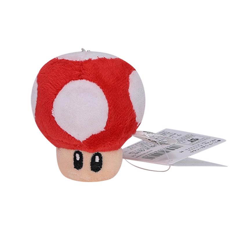 

Плюшевый брелок Марио 8 см Гриб - Аксессуар для сумки Гриб-отравитель 8cm, approx 30g красный