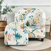 Printing Single Club Chair Cover Sofa Cover Full-covering Protective Cover Semi-circular Bathtub-shaped Sofa Cover Cushion