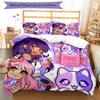 Set Copriletto Anime A-AphmauS 3 Pezzi - Biancheria da Letto Stampata HD con 1 Copripiumino e 2 Federe - Perfetto per la Decorazione della Casa e del Dormitorio