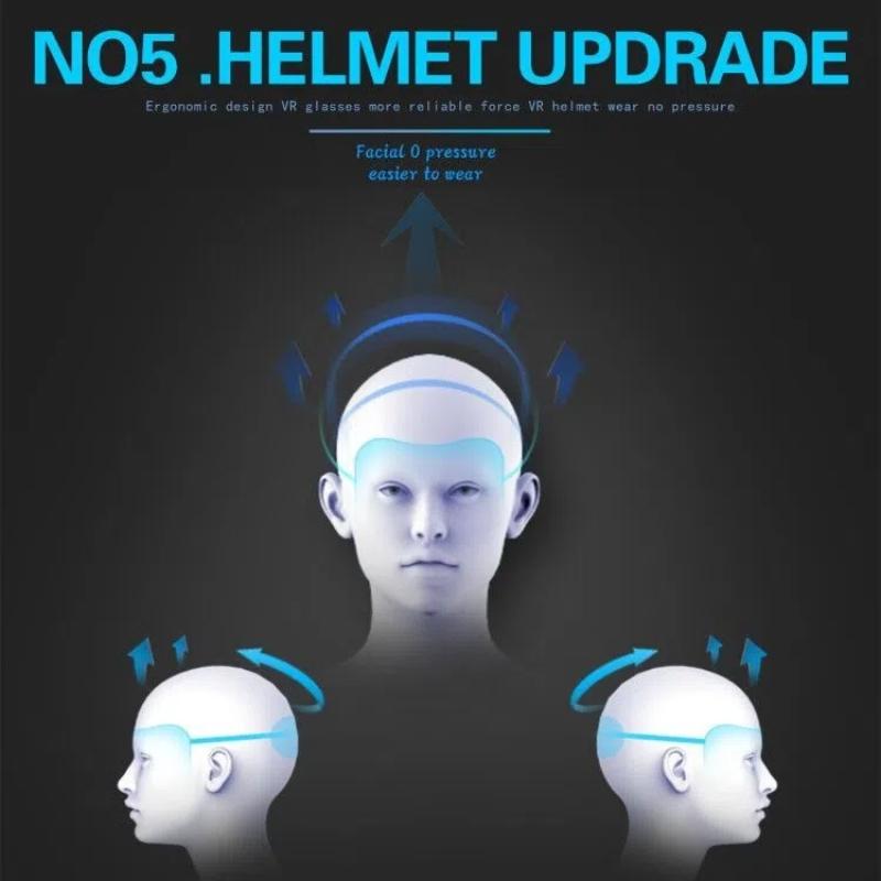 Virtual Reality VR Glasses, 3D Head-mounted VR Device, Smart Helmet Glasses, Immersive Mobile Video Experience