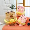 Cartoon Plush Toy Pig With Swimming Ring Cute Animal Soft Doll Gift For Kids