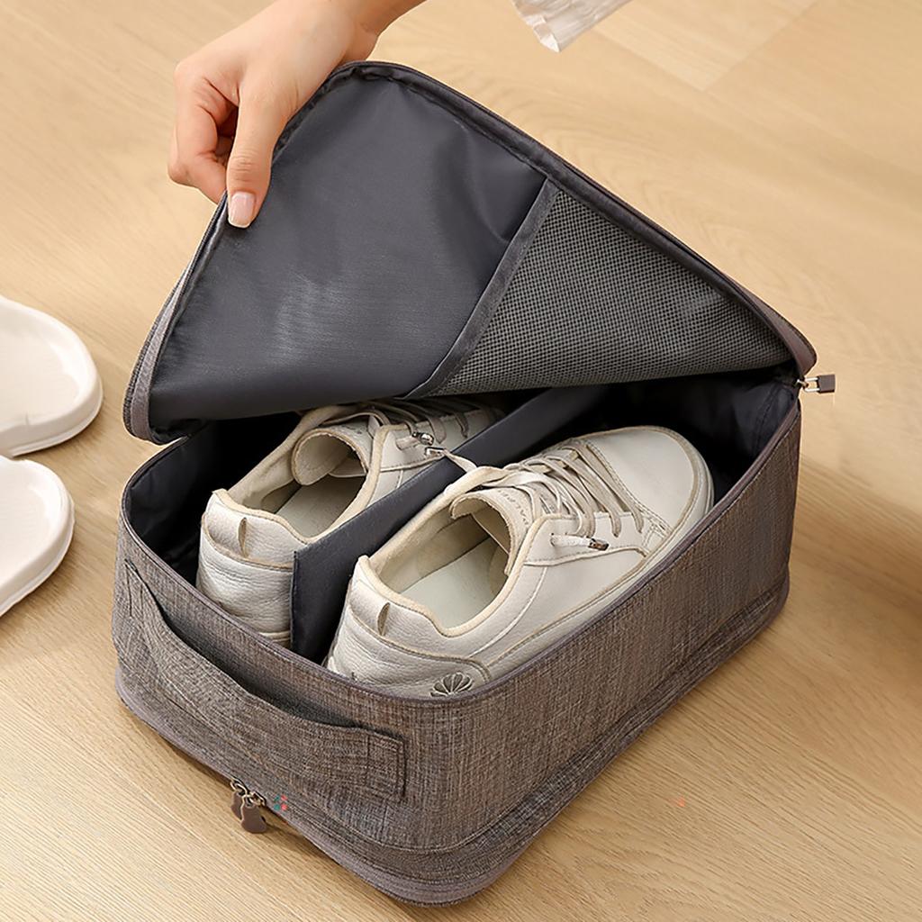 3-Layer Travel Shoe Bag Organizer Portable Storage Box for Men and Women Luggage Suitcase Duffle Tote Bag Accessories