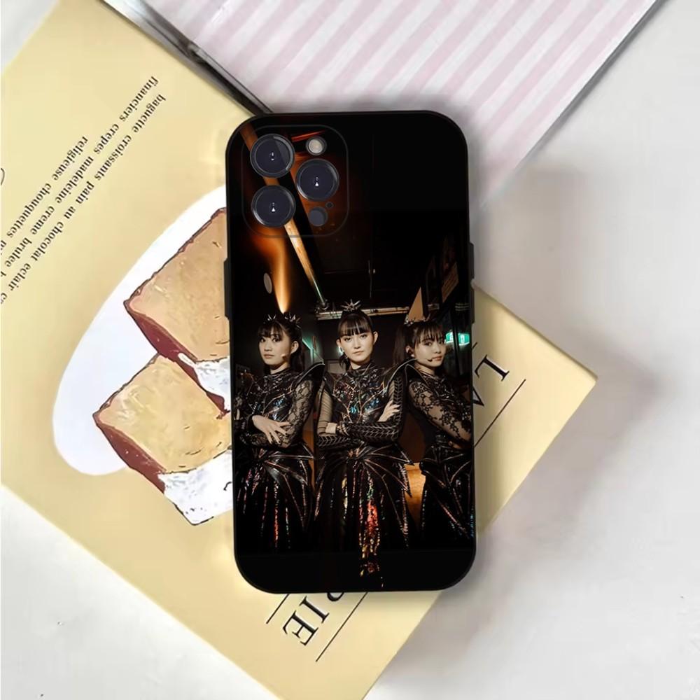 Coque de téléphone Babymetal Idol Japonais Coque de téléphone Pour iPhone 16,15,14,13,12,11,Pro,X,XS,Max,XR,Plus,Mini Housse Souple Noire