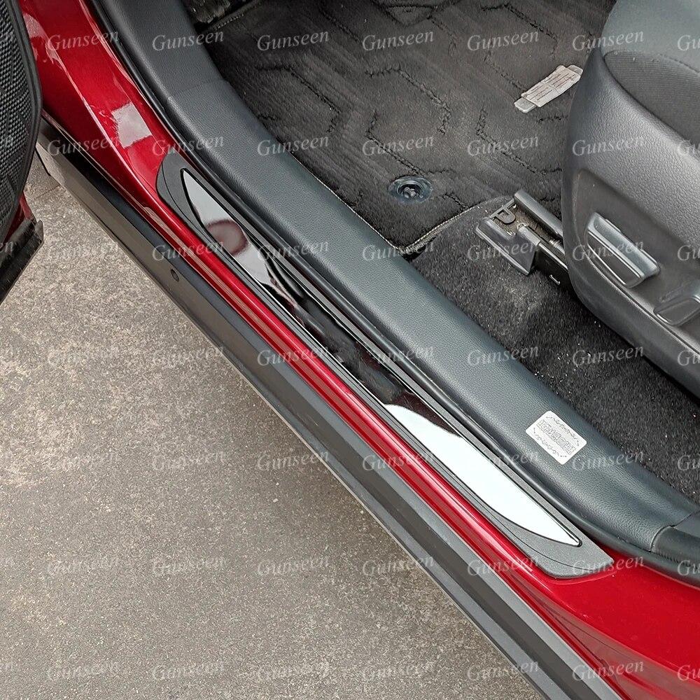 

Для Nissan Rogue T32 2022 автомобильные аксессуары порога накладка протектор педали порог наклейка Стайлинг Защитная крышка отделка