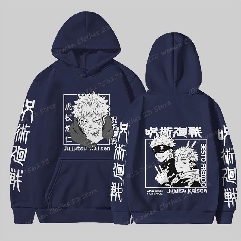 2025 Anime Jujutsu Kaisen Sweats À Capuche Pour Hommes/femmes À Manches Longues Pulls Décontractés Imprimé Anime Unisexe Mode Harajuku Sweat Hauts