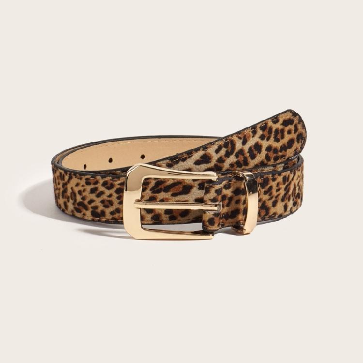 Waist Belt Cowgirl Leopard Print Waist Belt Stylish Retro Waistband for Dress