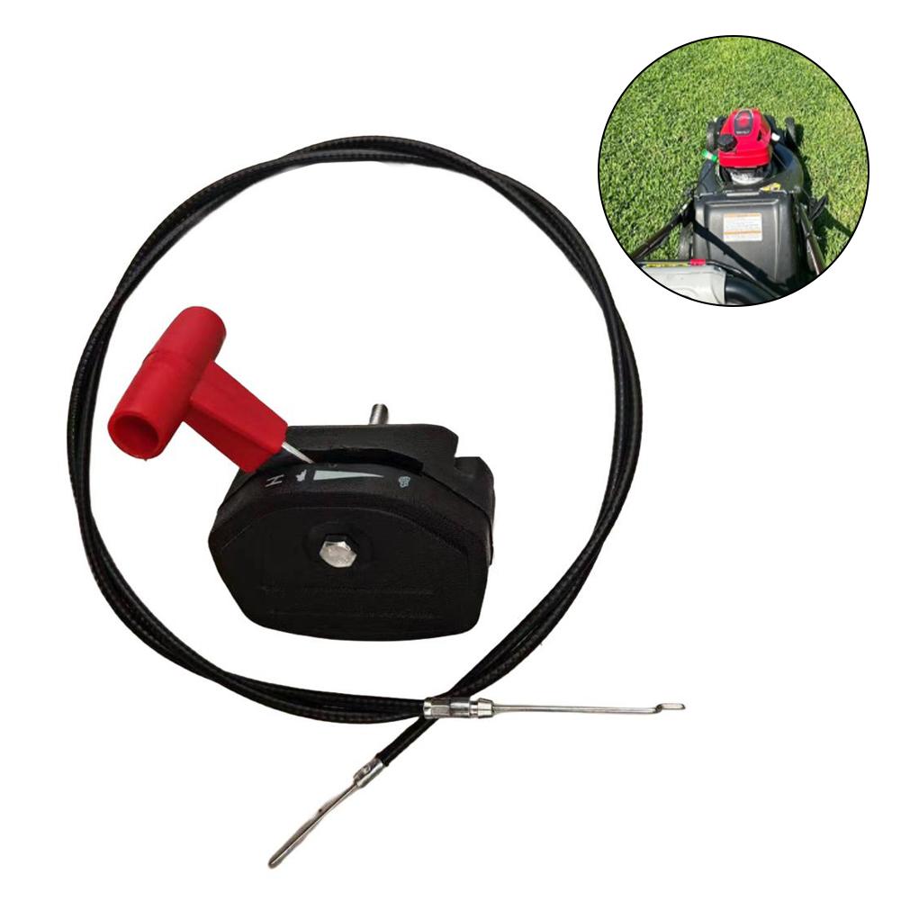 JY13908-Lawn Mower Throttle Cable & Choke Rod 56-Inch Switch Handle Accelerator Pull Cord For FCYLXM21, 5873834-01