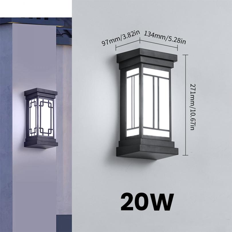 Led Outdoor Wall Light Waterproof IP66 Motion Sensor Led Outdoor Lighting Porch Lights Balcony Garden Lights Outdoor Wall Lamp