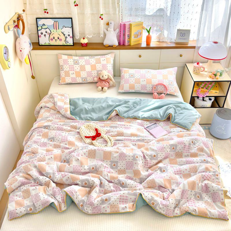 A klasės kūdikių lygio plauta medvilnė ir sojos pluoštas vasarinė vėsinanti antklodė