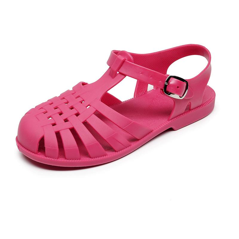Summer Children Sandals Baby Toddler Soft Non-slip Princess Shoes Kids Beach Sandals Roman Sandals Anti-slip