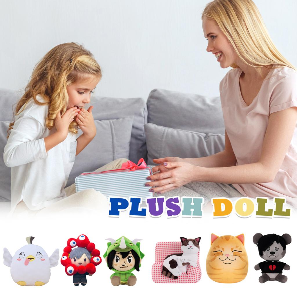 Plush Doll, Toy Gift, Cartoon , Children's Rag Doll, Children's Gift Pillow