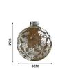 Glitter Finish Hanging Ball Decor Crystal Glass Christmas Tree Decorations  Home Festive Decoration