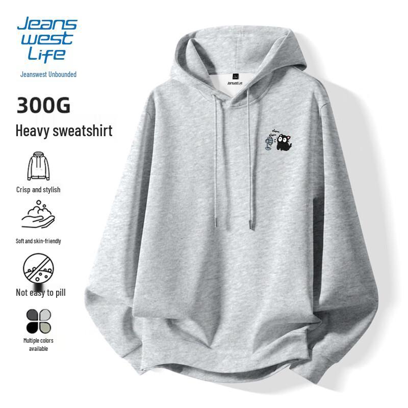 

JEANSWEST LIFE Men s Casual Hooded Sweatshirt L