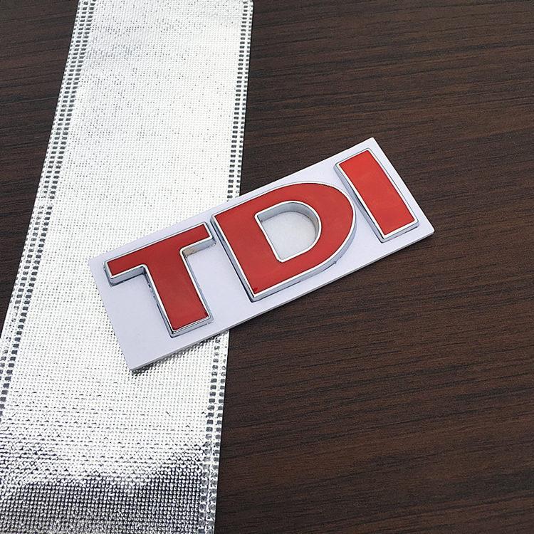 

Car personality three-dimensional TDI letter metal sticker turbocharged mechanical supercharged tail car sticker body decoration sticker 1 чорний