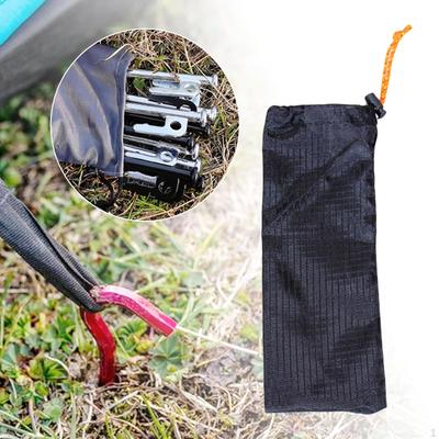 Outdoor Camping Zeltnägel Aufbewahrungstasche mit Kordelzug für Trekking Markise Angeln Wandern
