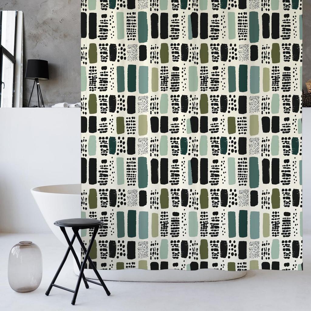 Bohemian Shower Curtain Sage Green Shower Curtain Sage Bathroom Curtain Green Shower Curtain With 12 Hooks
