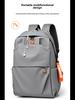 Men's Large Capacity Solid Color Backpack: Ideal for Business Travel, School, and College.