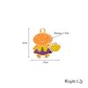 4Pcs/lot Halloween Charms Stainless Steel Pumpkin Ghost Bat Pendant for Making DIY Necklace Jewelry Accessories Supplies