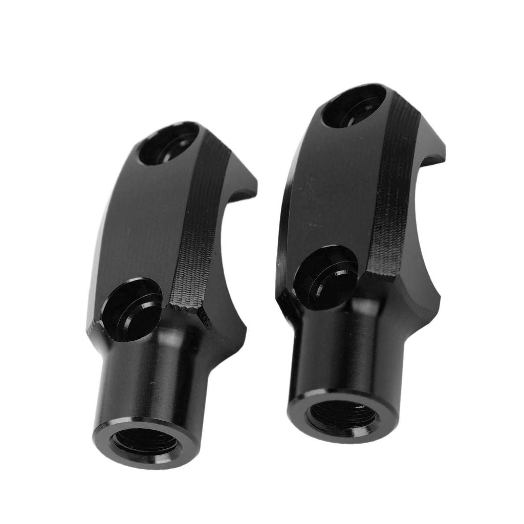 1 Pair Motorcycle Mirror Mount M10 X 1.25 Clockwise Thread Adjustable Handlebar Mirror Clamp For