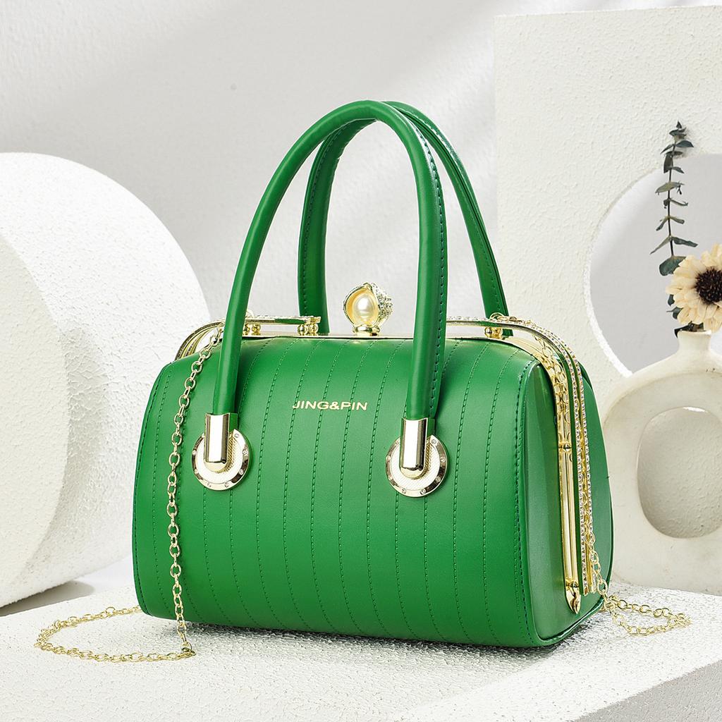 Retro Pu Leather Women's Handbag Fashi Girls Crossbody Shoulder Bag High-quality Exquisite Women's Bost Pillow Bag