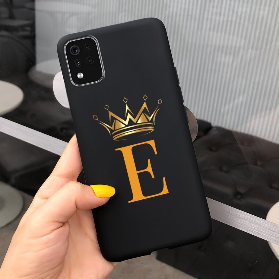 For LG K42 Case LM-K420 LM-K420H Cute Crown Letters Cover Soft TPU Shockproof Phone Case For LG K42 K 42 LGK42 Back Cover Bumper