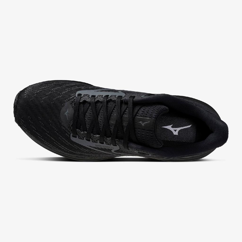 Mizuno Wave Rider 29 Running Shoes, Black x Black, Size 27.0 cm, 4E