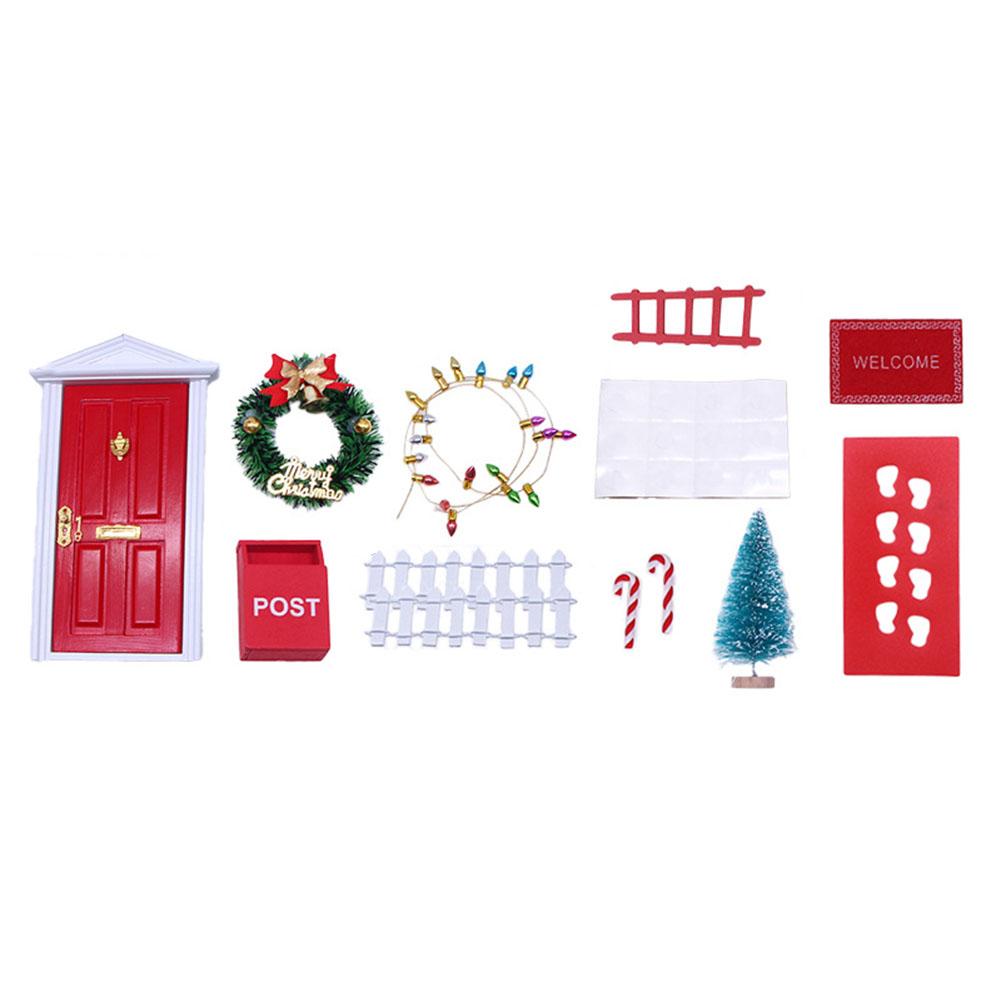 

Mini House Kits Party Ornament Mini Elf House for Family Friends Neighbors Gifts