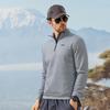 JEEP Men's Fleece-Lined Half-Zip Stand Collar Sweatshirt