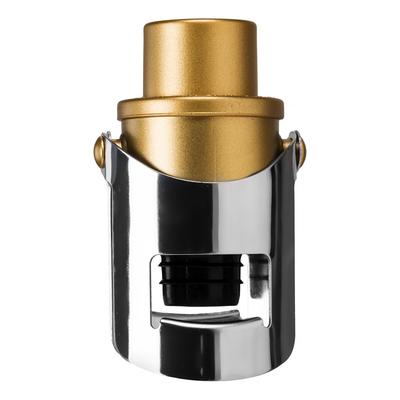 [Q1715] - Chrome Gold 'Tasting' Champagne Stopper