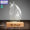 Custom Horse Night Light Personalized LED Animal Decor For Kids Room Soft Glow Ambient Light Fun Whimsical Ornament Best Gift