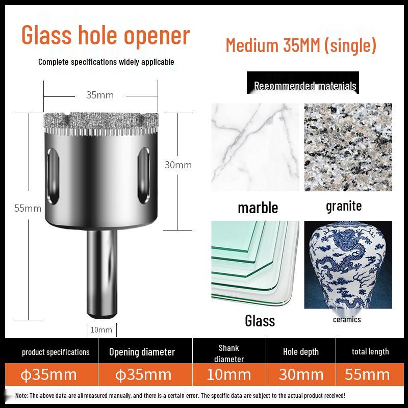 6mm Multifunctional Glass & Tile Drill Bit Set for Marble
