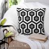 Geometric Pattern Looped Hexagons Kerry Square Pillowcase Pillow Cover Cushion Zip Decorative Comfort Throw Pillow for Home Sofa