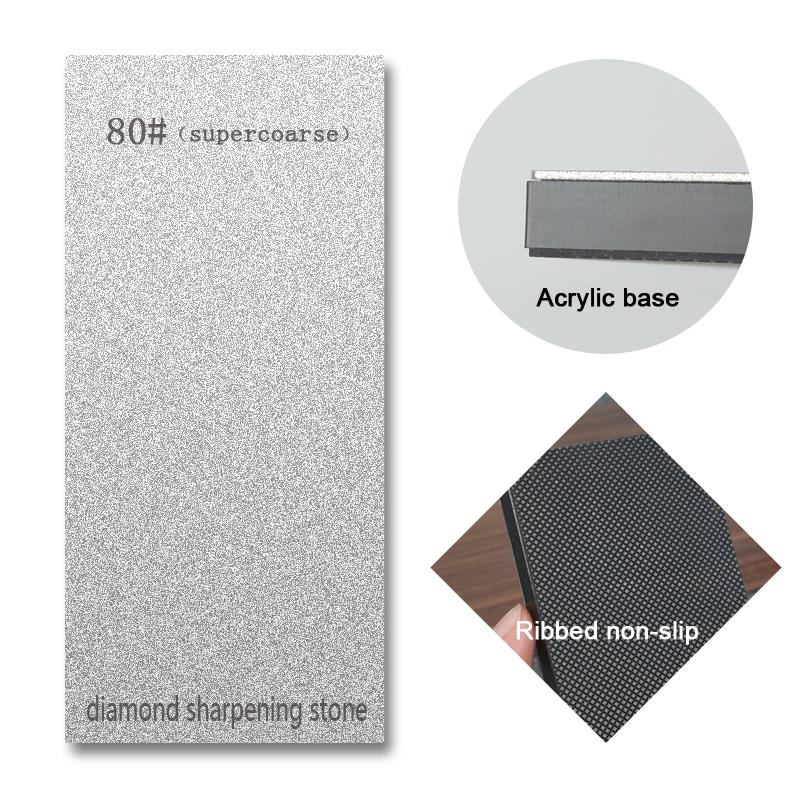 150mm Diamond Sharpening Stone Professional Woodwork single-sided Grinding Stone With Non-slip base 80-3000# Knife Sharpeners