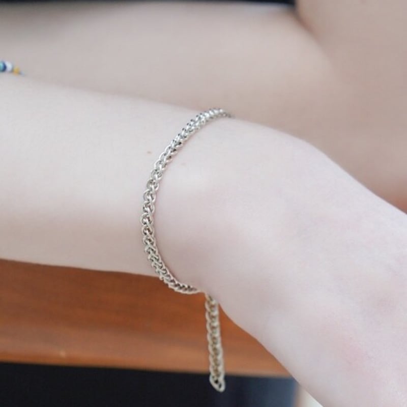 BONBEAU Alan Double Chain Silver Bracelet Alan Double Chain Silver 925 Bold Bracelet