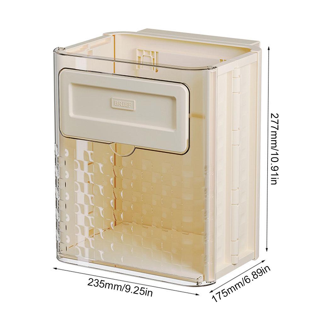10L Foldable Hanging Trash Can Large Capacity Hanging Collapsible Trash Can Folding Garbage Basket for Car Outdoor Camping