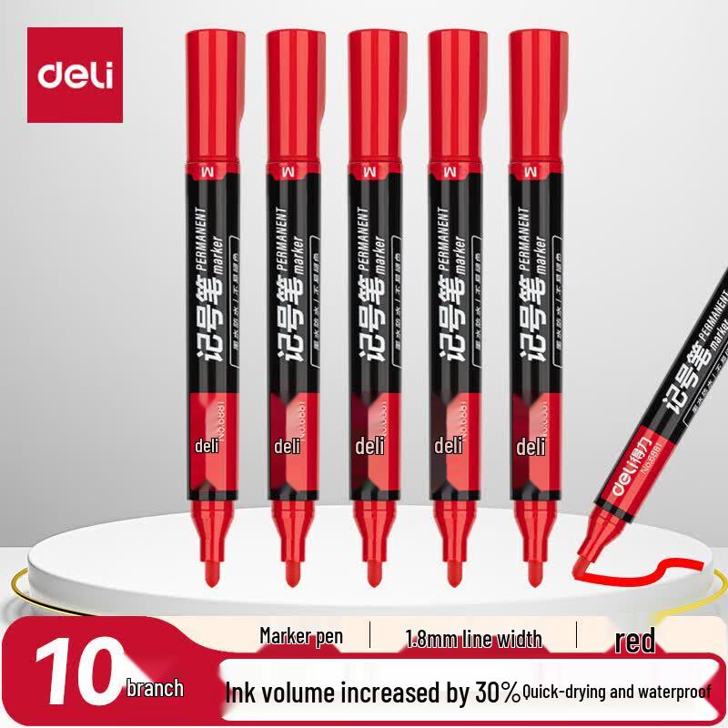 Deli 6881 Broad Tip Permanent Marker Pen