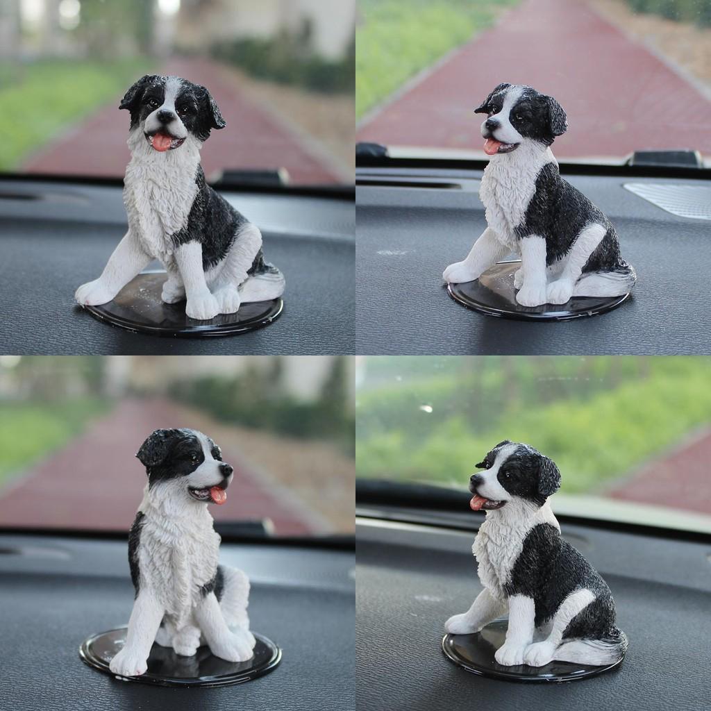 Simulated Dog Shepherd Resin Model Tabletop Figurine Micro Decoration Landscape