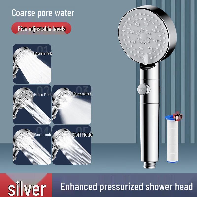 

Powerful Pressurized Shower Head with Filter