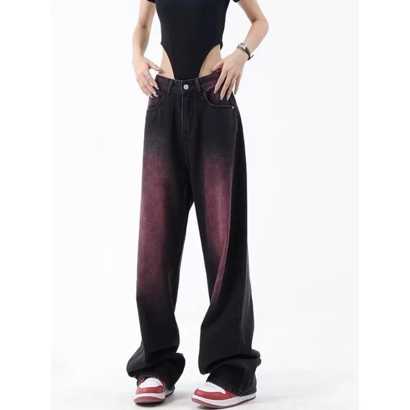 Autumn Jeans Women's Fashion Literary Trend Loose Washed Youth Fashion High Street Harajuku Women's Jeans