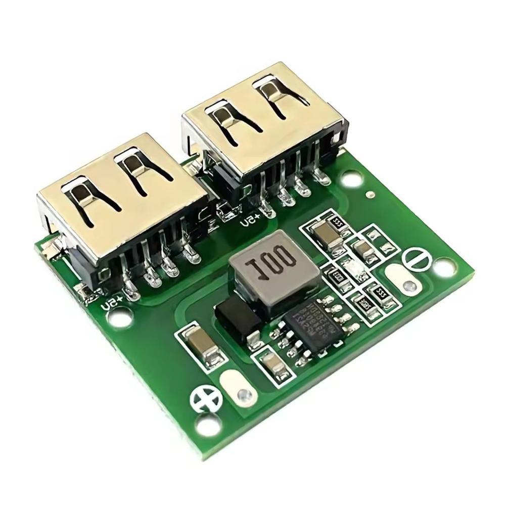 DC DC Step Down Converter 9V 12V 24V to 5V Module with Dual USB Output 3A Charging for USB Devices and Power Banks