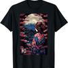 Garden Mount Fuji Cherry Blossoms Geisha Japan T-Shirt(5)